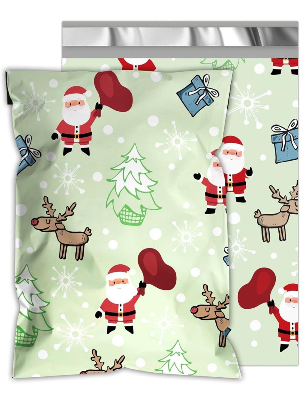 20ct Medium 10 x 13 Christmas Elements Poly Mailers